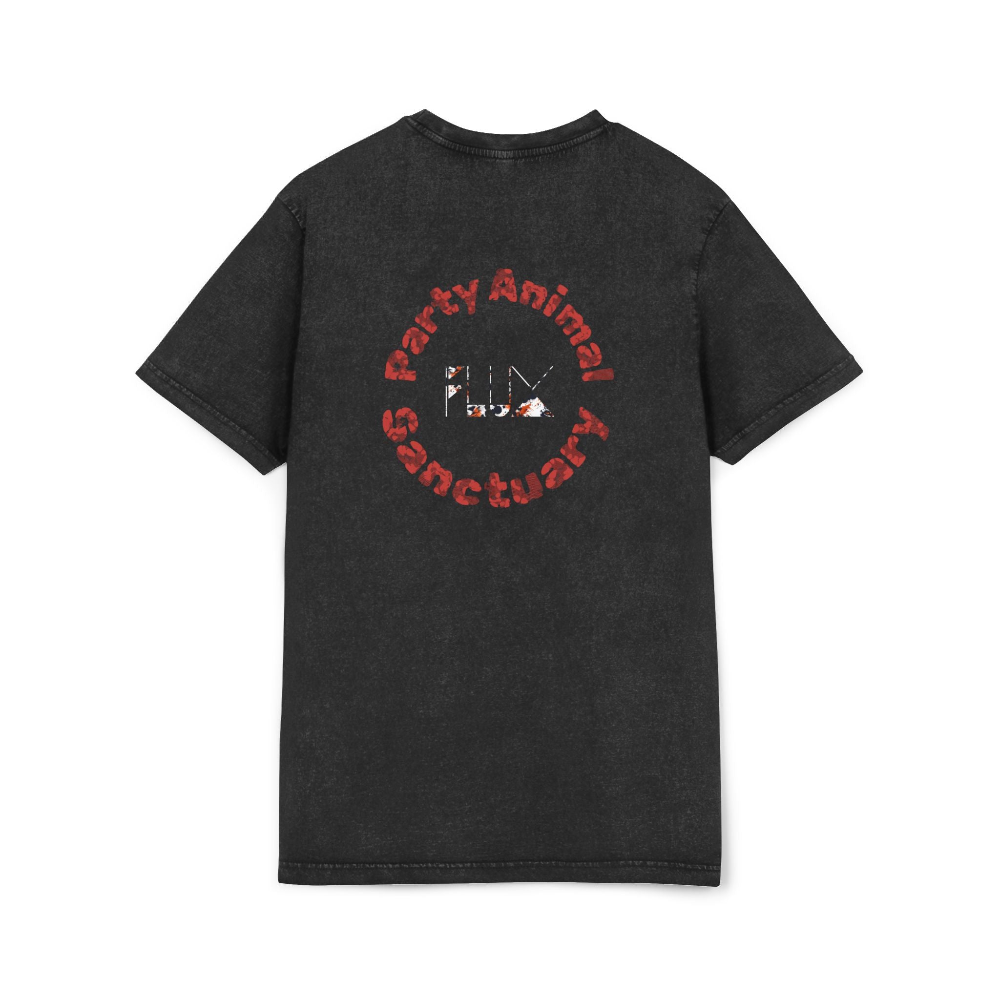 Acid Wash Star Leopard Tee — Party Animal Sanctuary Graphic T-Shirt