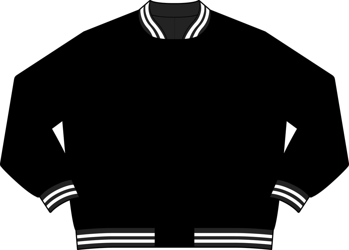 Varsity Bomber Jacket — "Noch lange nicht ausgetrunken" Retro Crest