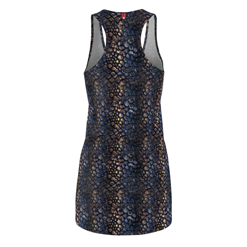 Serpent Pearl Racerback Dress — All-Over Print