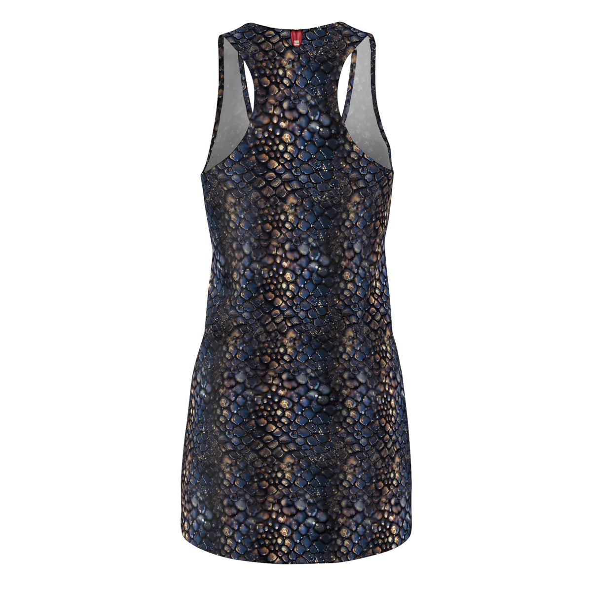 Serpent Pearl Racerback Dress — All-Over Print