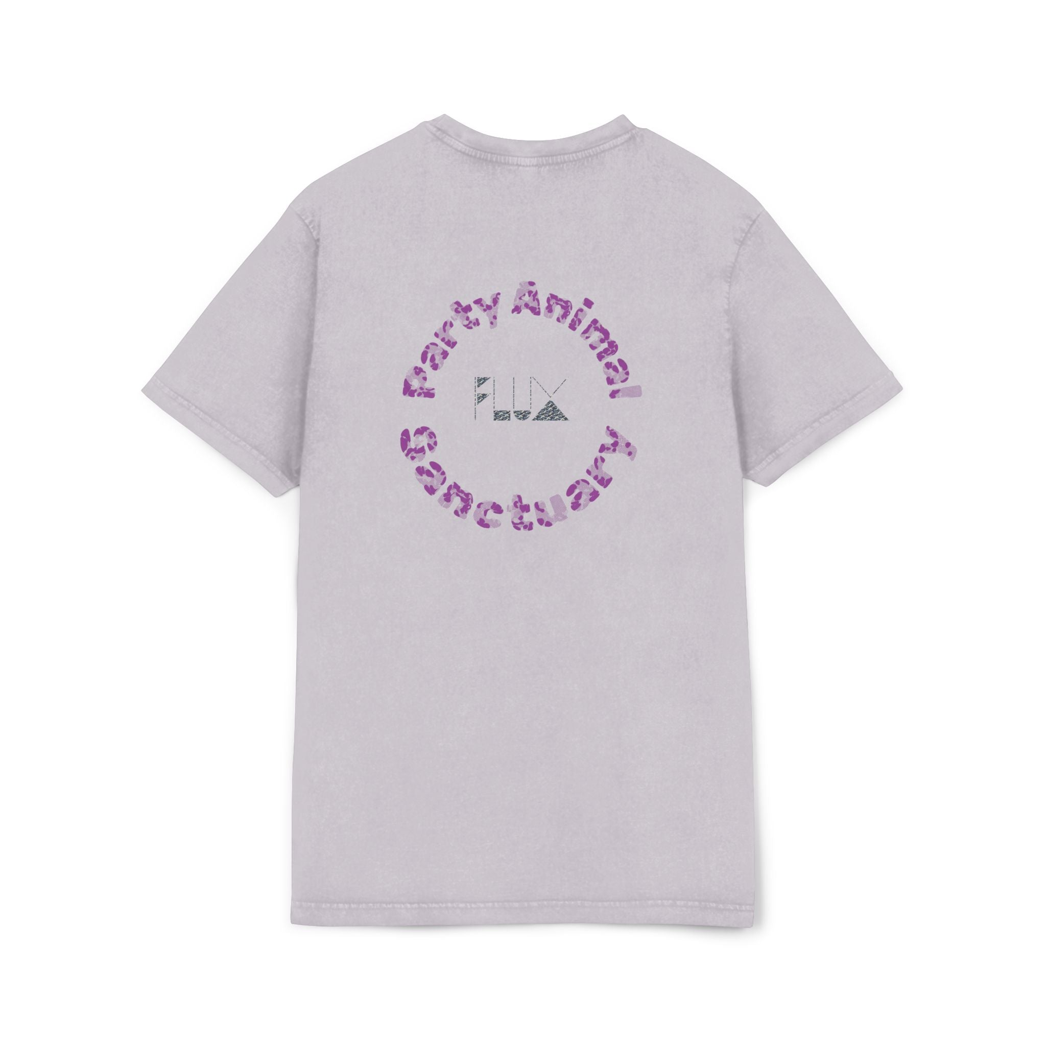 Acid-Wash Star Tee: Whale — 'Party Animal Sanctuary' Graphic Crewneck