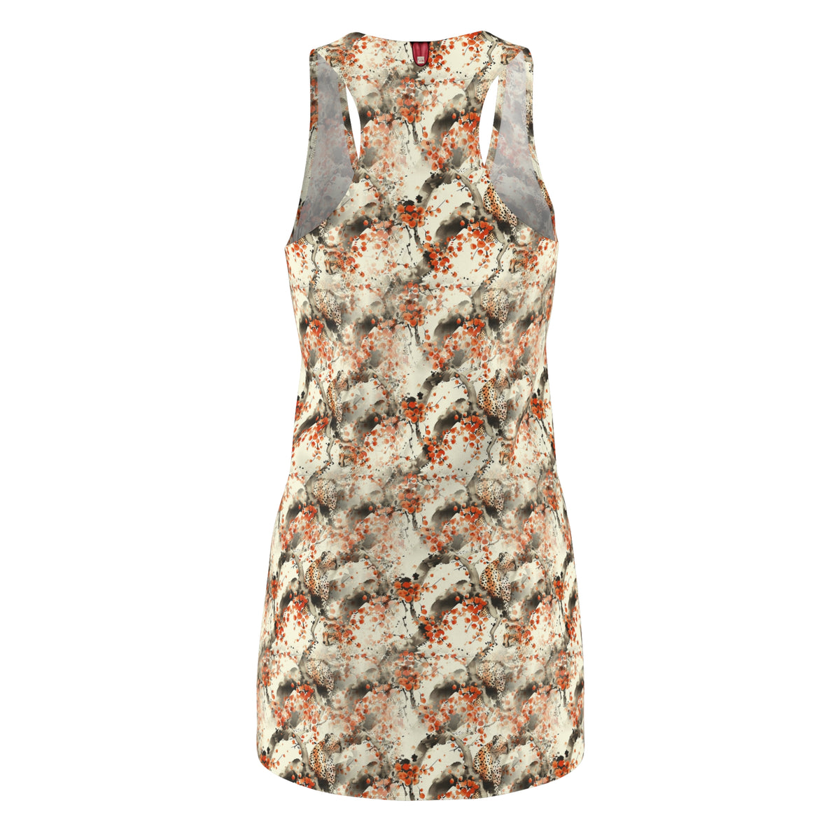 Sakura Cheetah Racerback Dress — Sumi-e All-Over Print