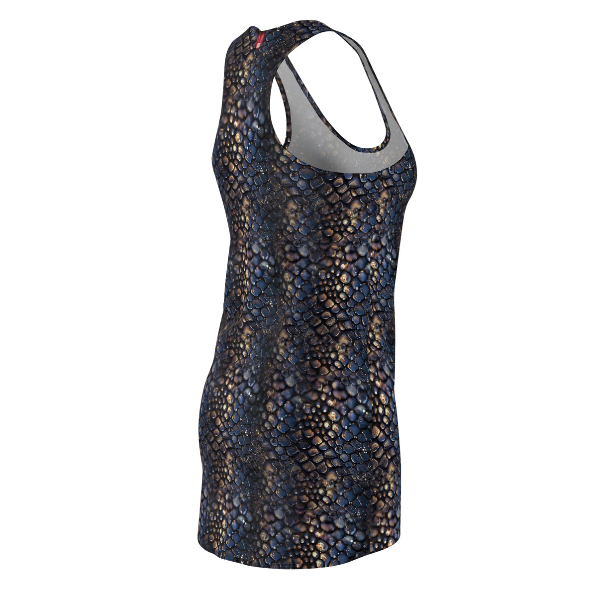 Serpent Pearl Racerback Dress — All-Over Print
