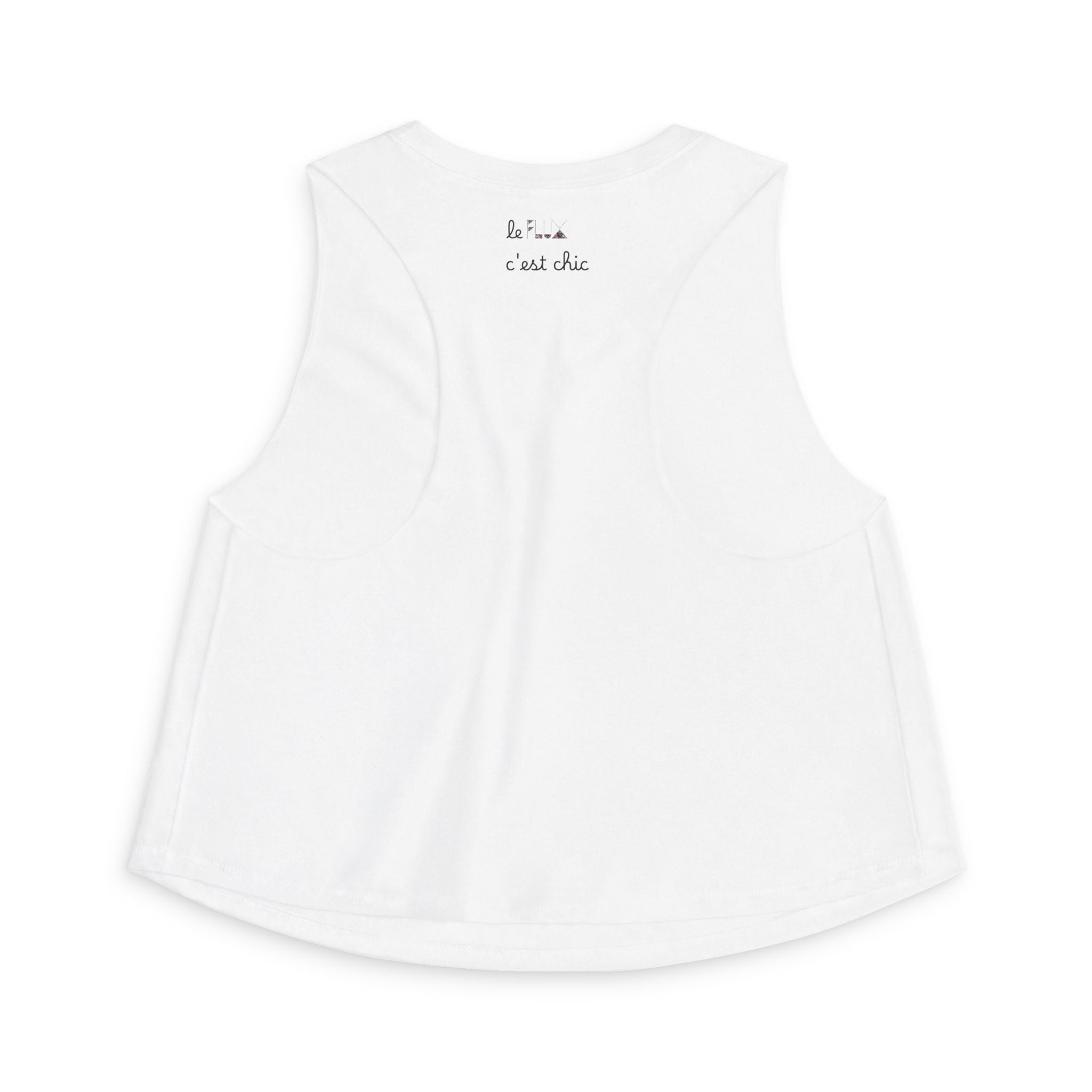 Crop Top — "Living a Life of Luxury" Botanical Zebra Graphic