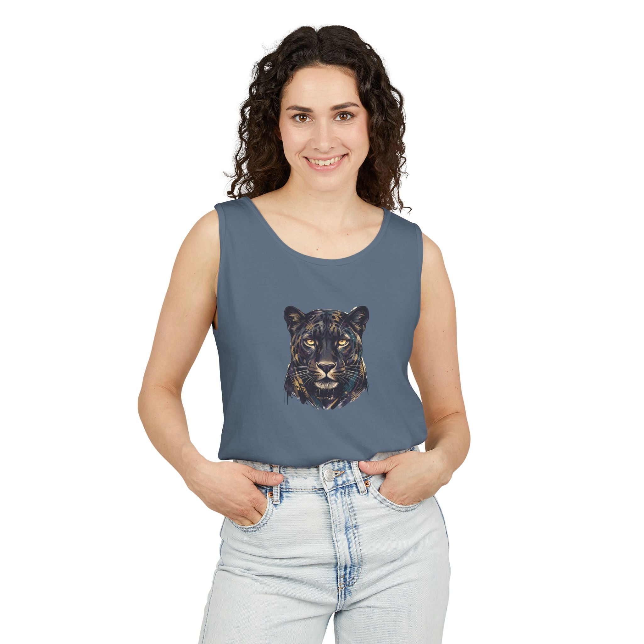 Panther Face Tank Top — FLUX The Party Animal Sanctuary