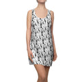 PARTY ANIMAL COLLECTION - Zebra Paint-Splash Racerback Dress