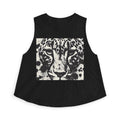 Leopard Face Crop Top — Women's Graphic Animal Print Tank
