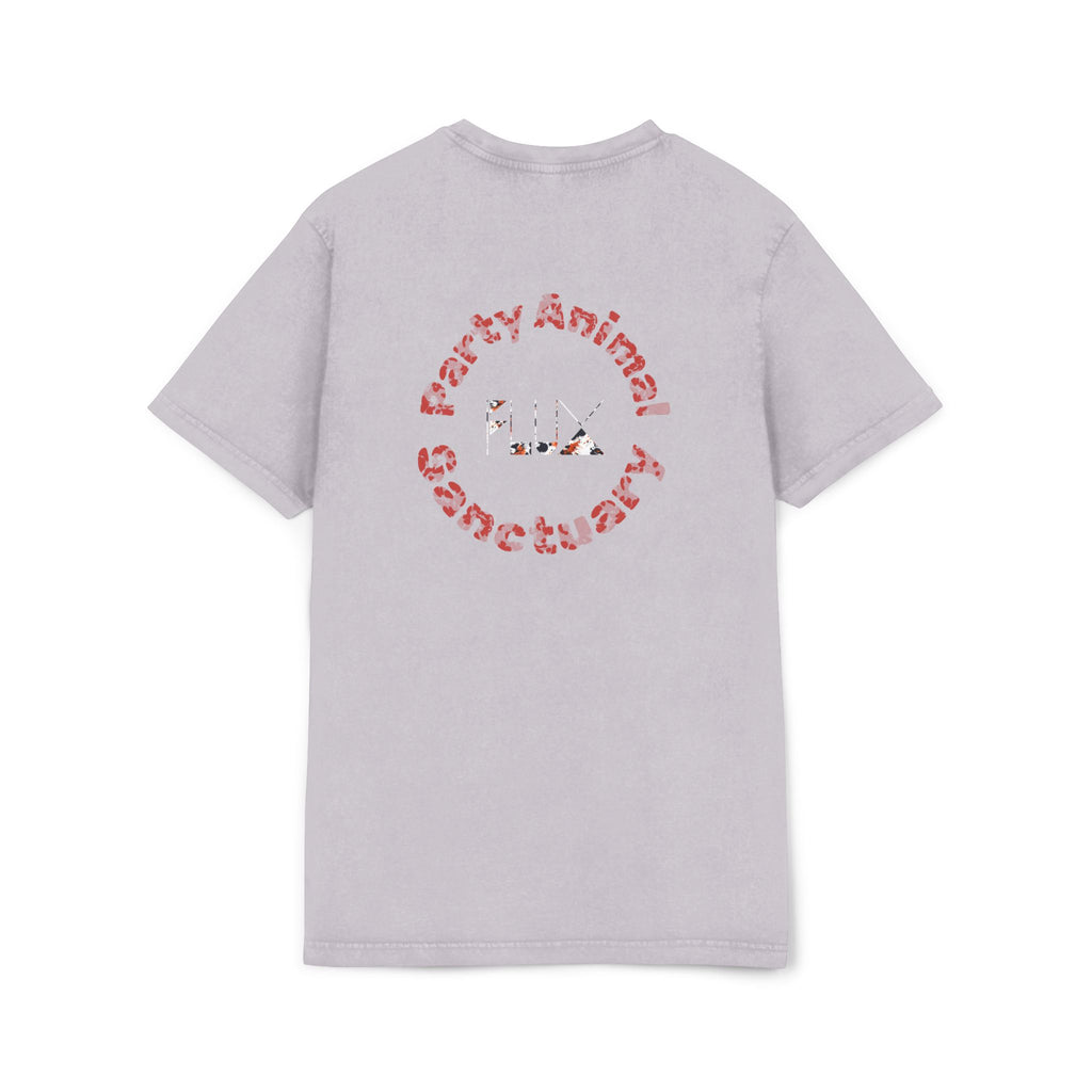 Acid Wash Star Leopard Tee — Party Animal Sanctuary Graphic T-Shirt