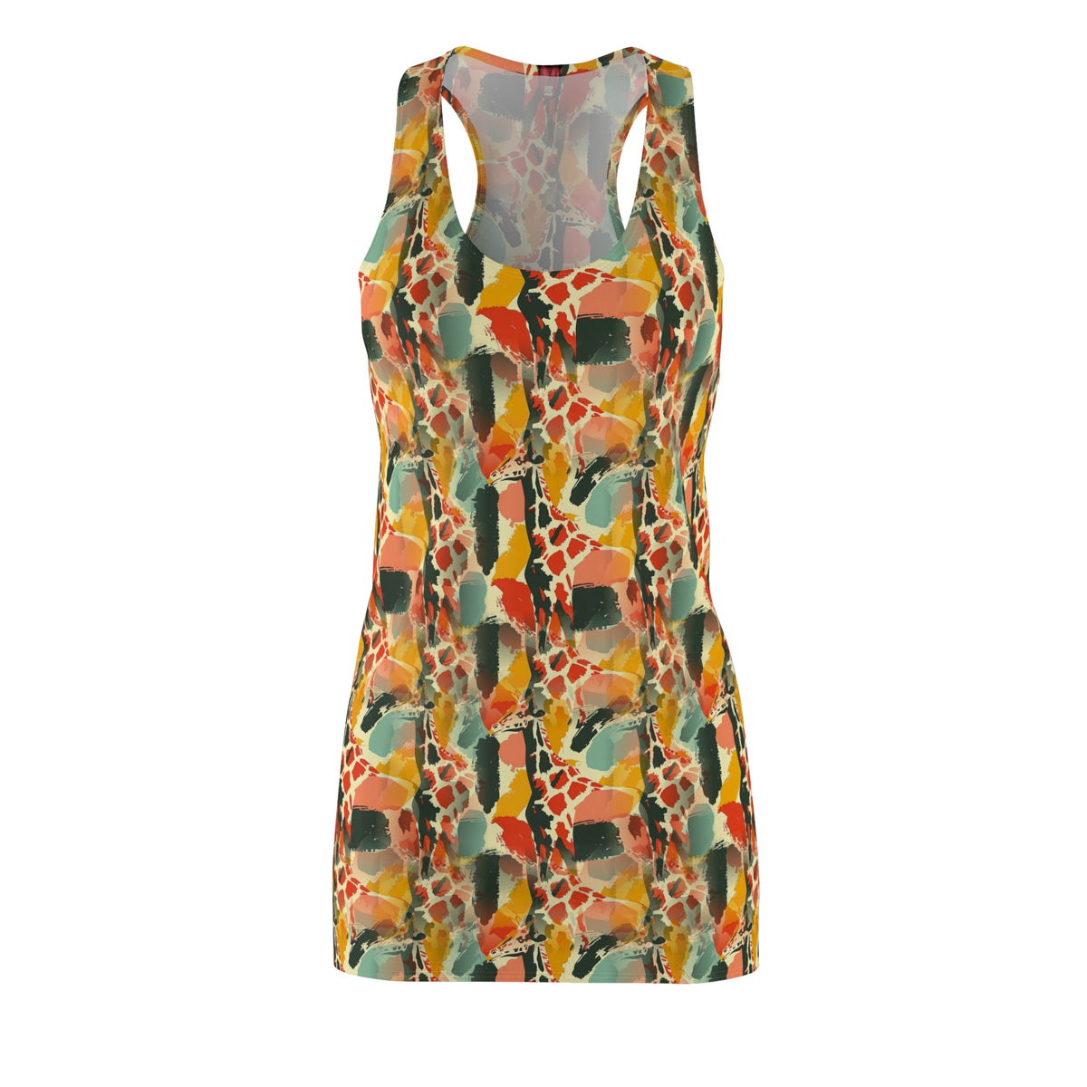 Giraffe Riot Racerback Dress — All-Over Print
