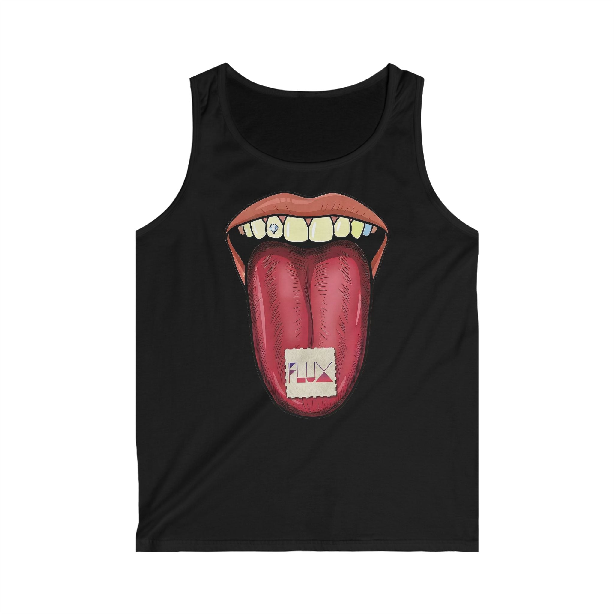 Psychedelic Tongue Tank Top — 'Unisex Fluxedelic Tank Top