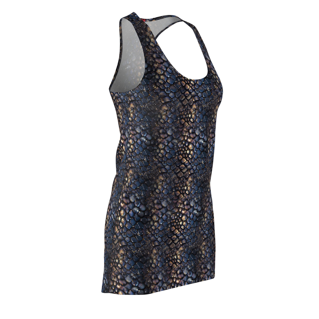 Serpent Pearl Racerback Dress — All-Over Print