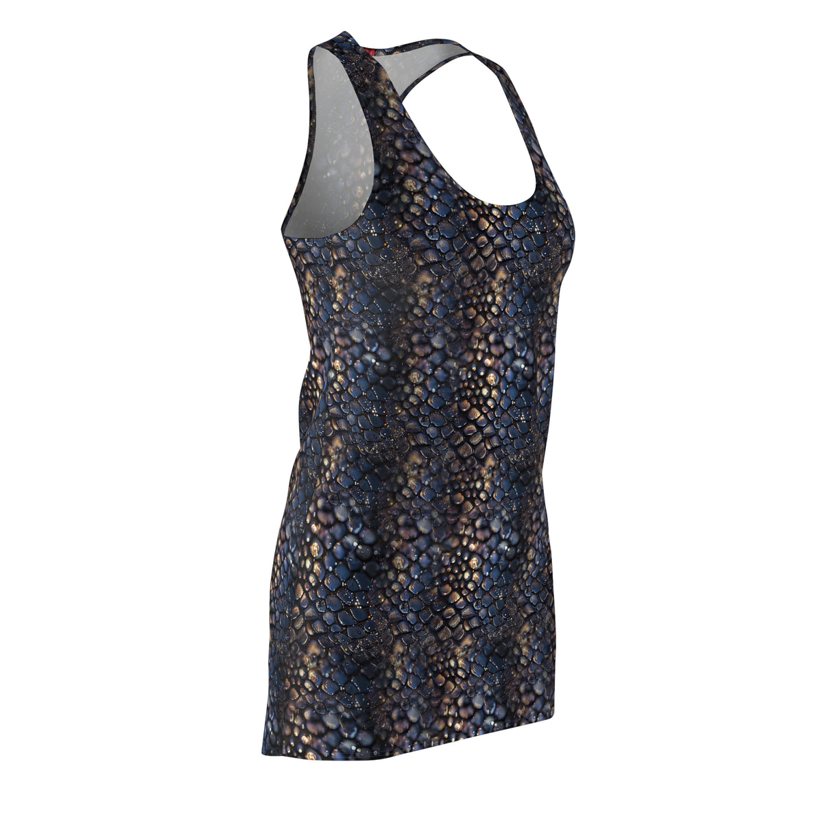 Serpent Pearl Racerback Dress — All-Over Print