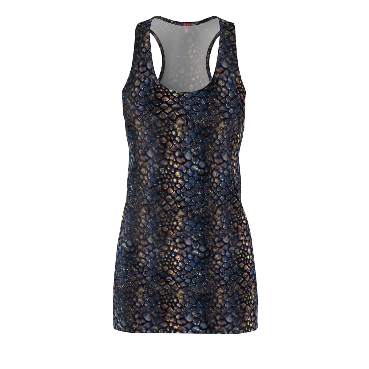 Serpent Pearl Racerback Dress — All-Over Print