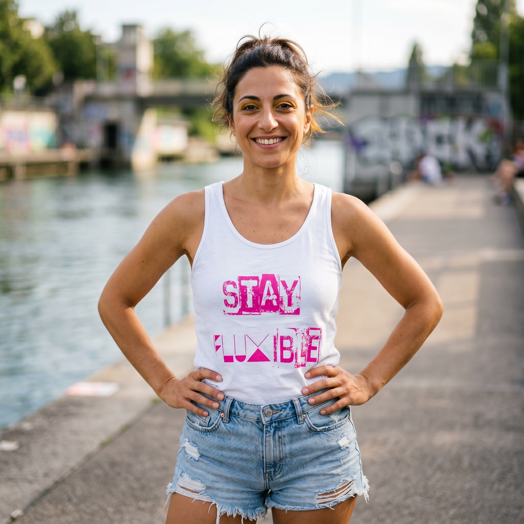 Stay FLUXIBLE Unisex Tanktop.