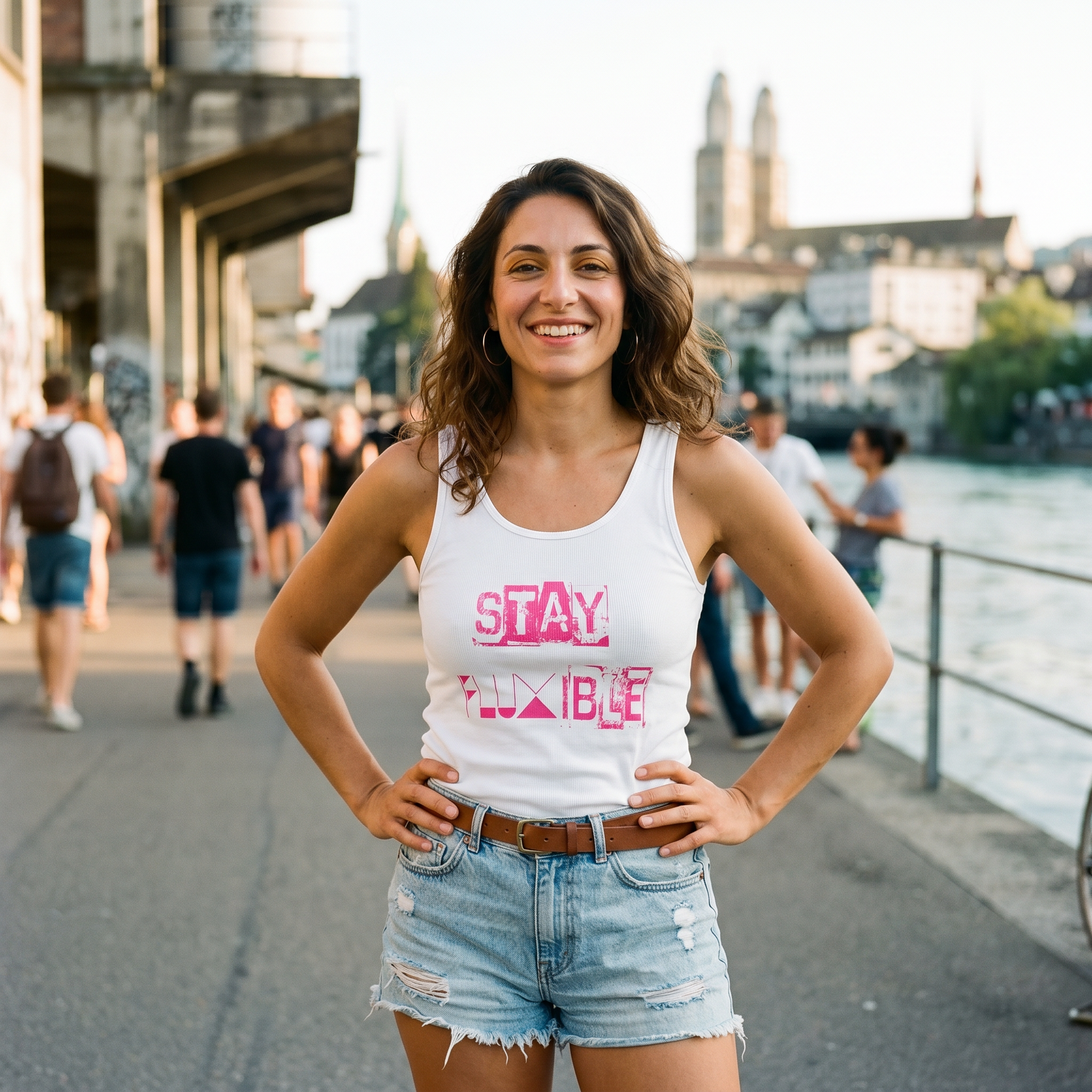 Stay FLUXIBLE Unisex Tanktop.