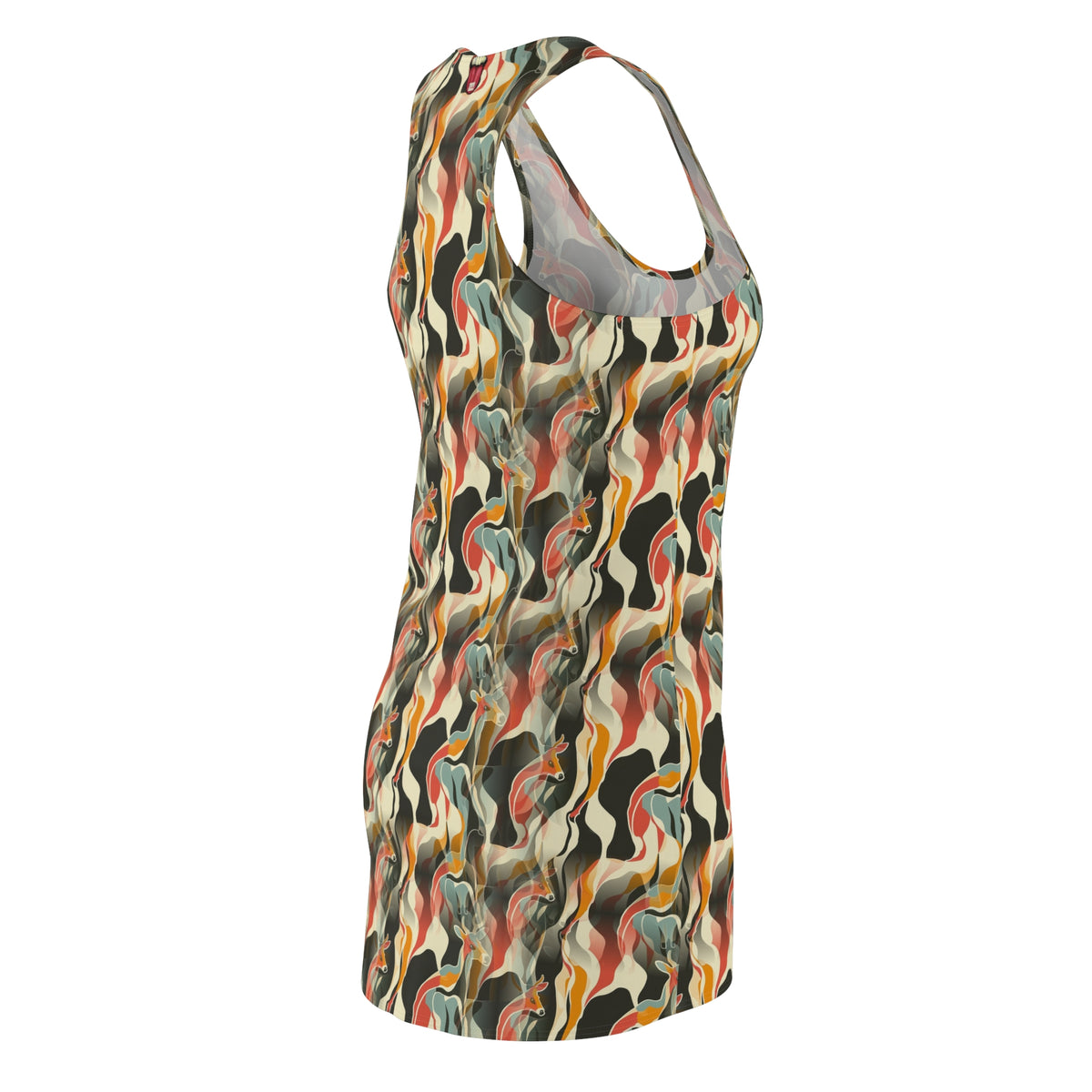 Deer in the Waves Racerback Dress — All-Over Print