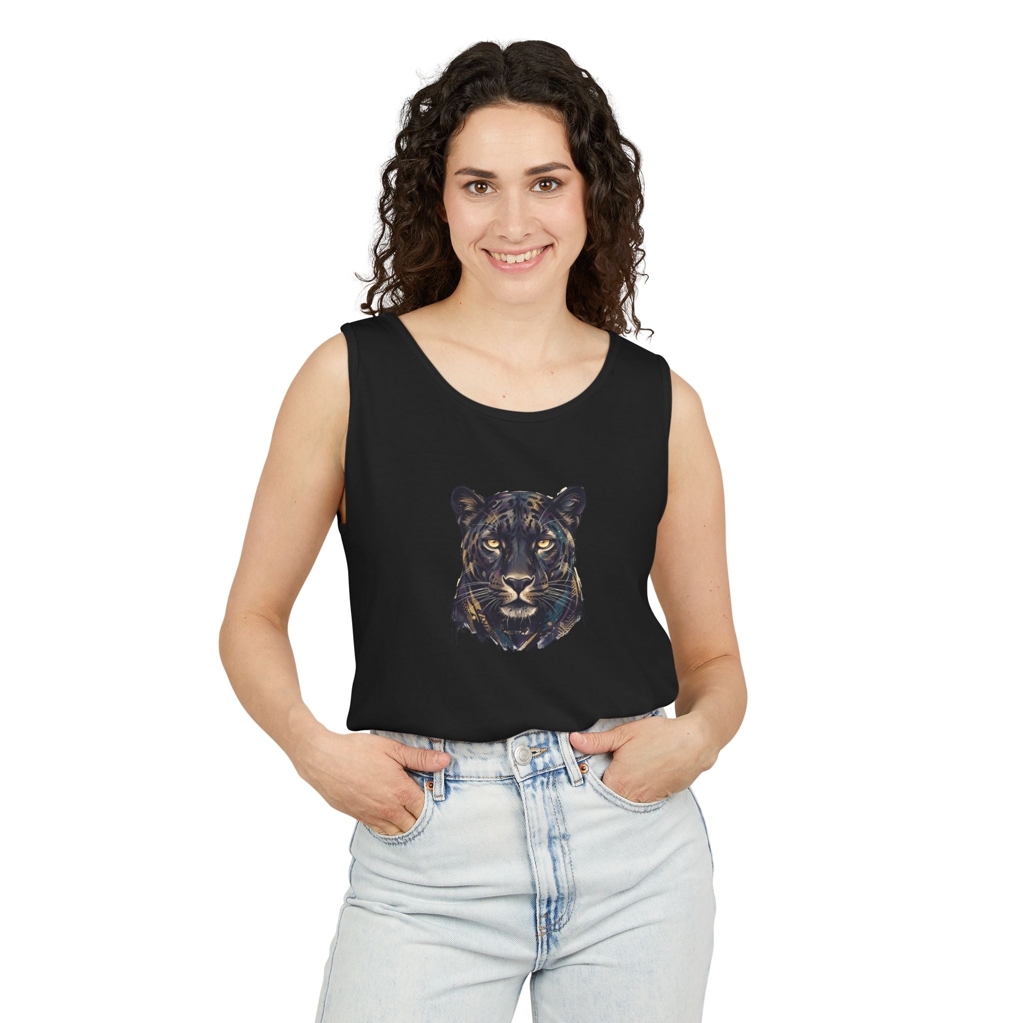 Panther Face Tank Top — FLUX The Party Animal Sanctuary