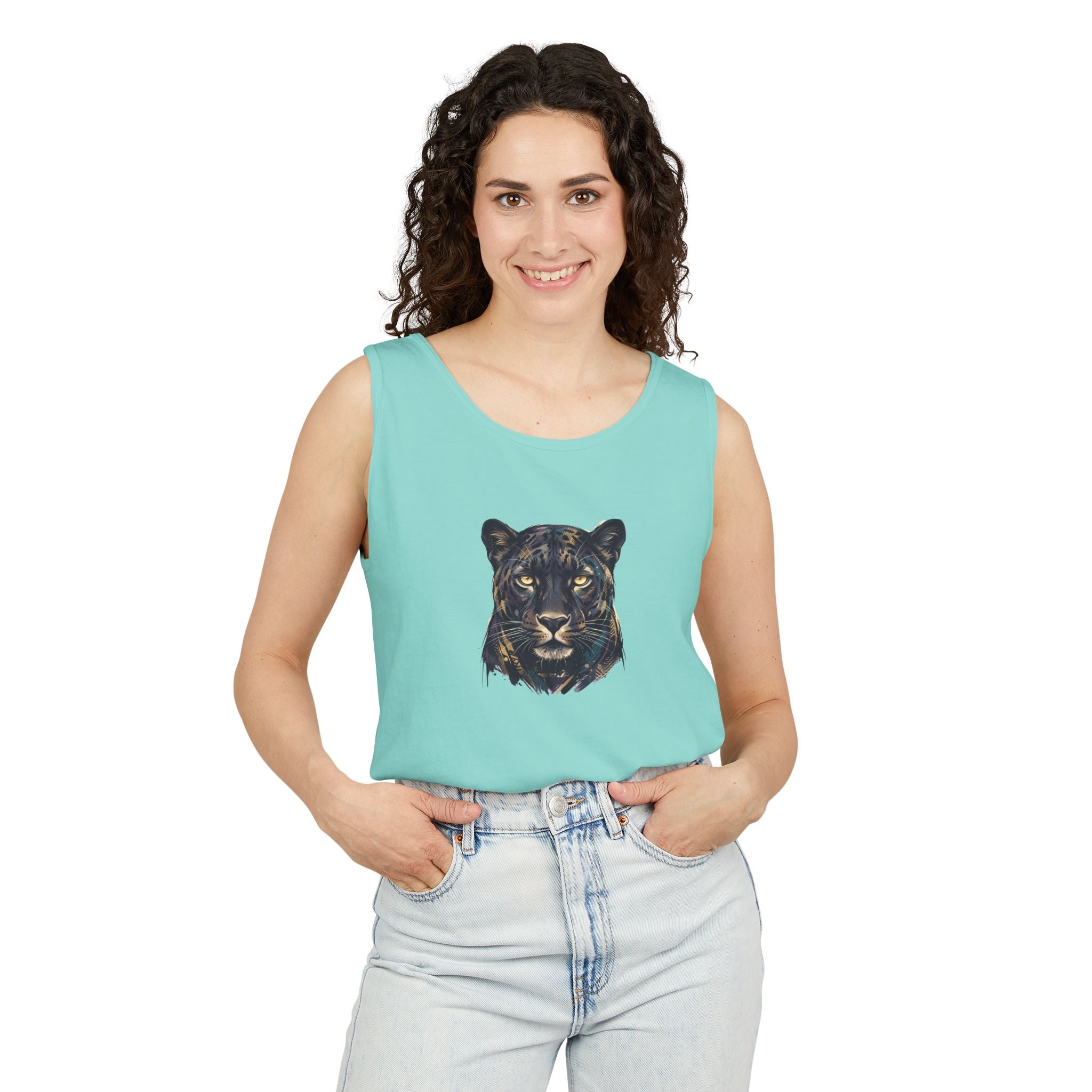 Panther Face Tank Top — FLUX The Party Animal Sanctuary
