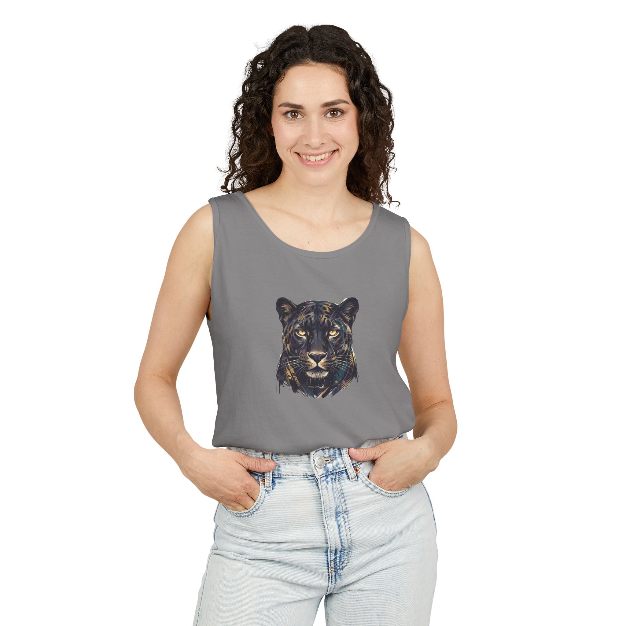 Panther Face Tank Top — FLUX The Party Animal Sanctuary