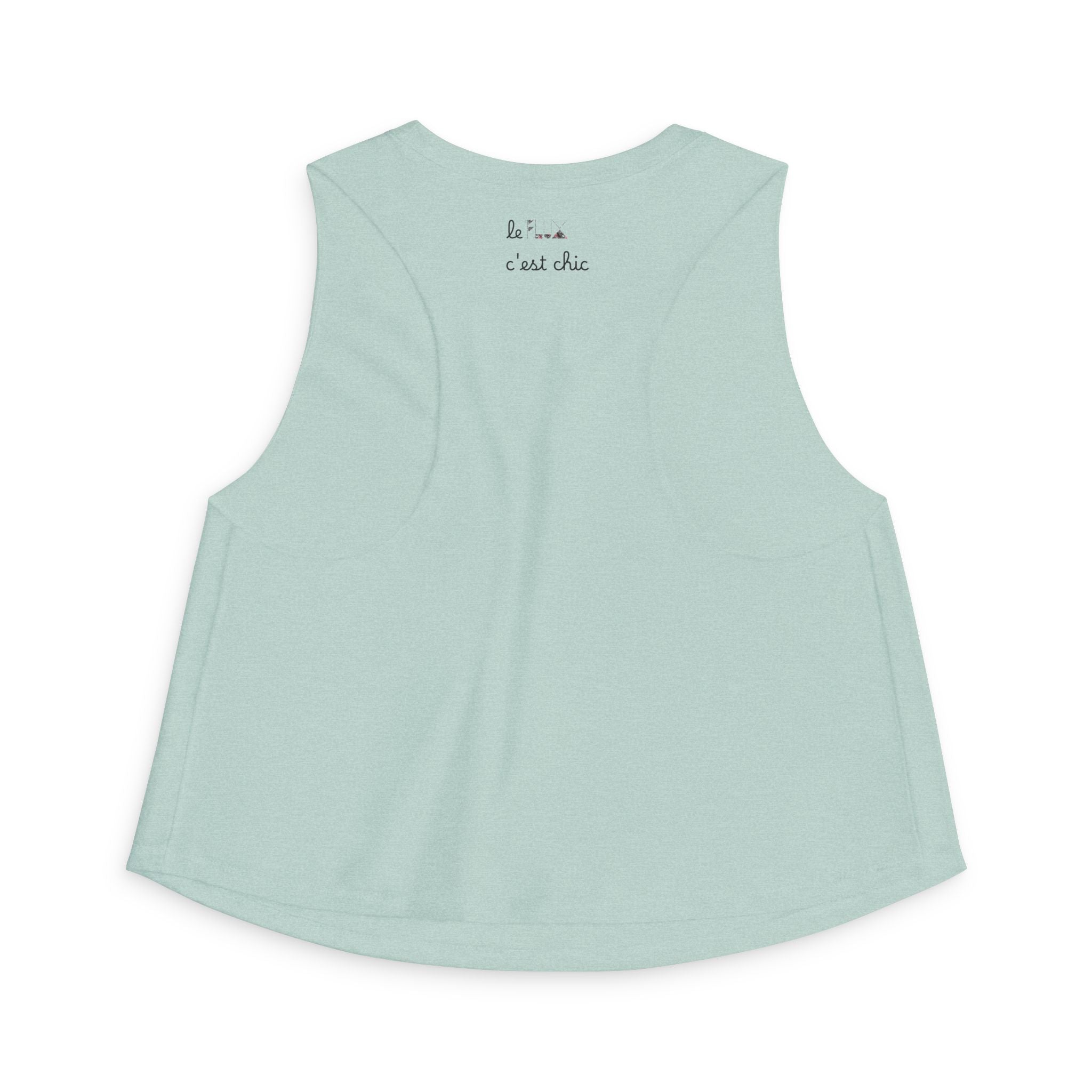 Crop Top — "Living a Life of Luxury" Botanical Zebra Graphic