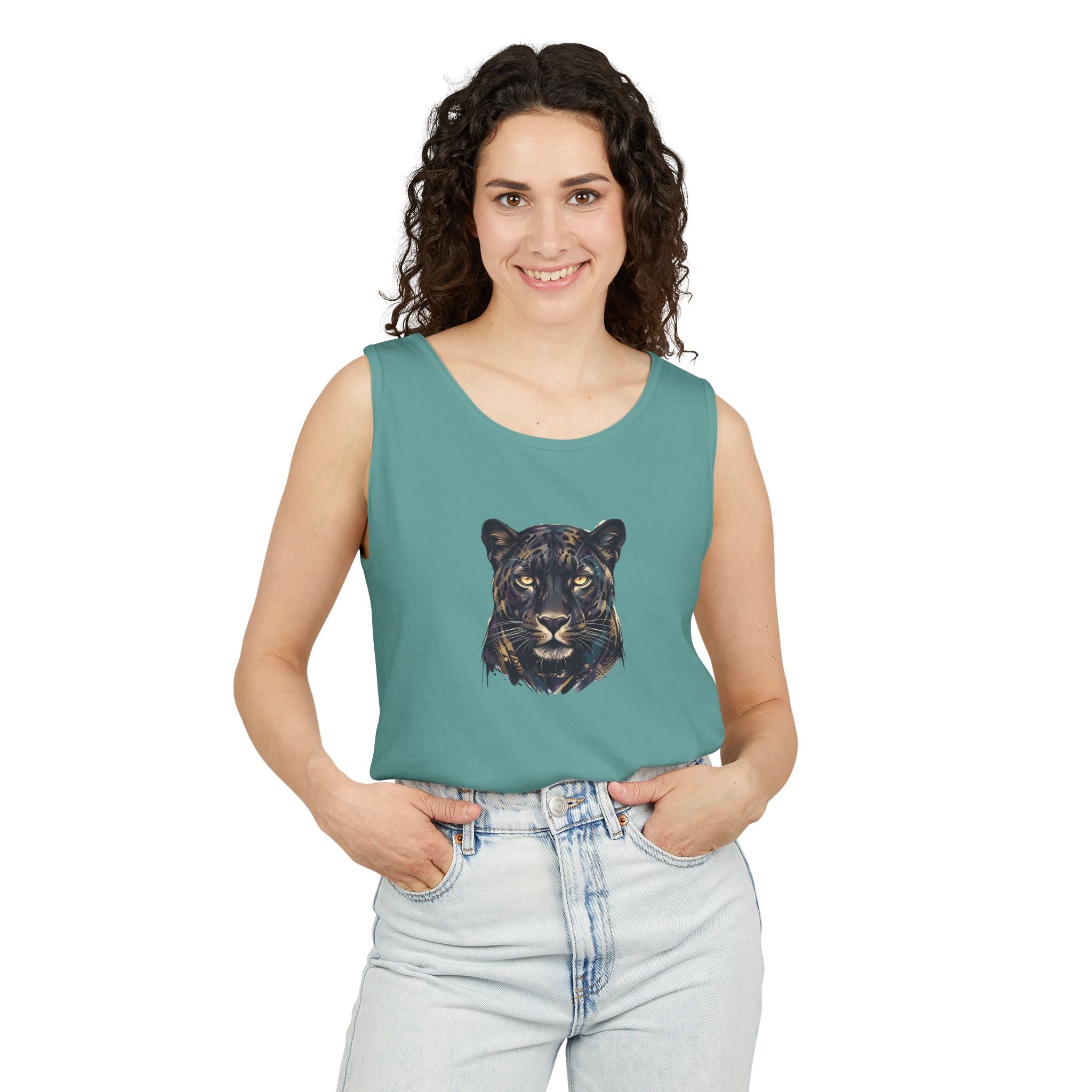 Panther Face Tank Top — FLUX The Party Animal Sanctuary