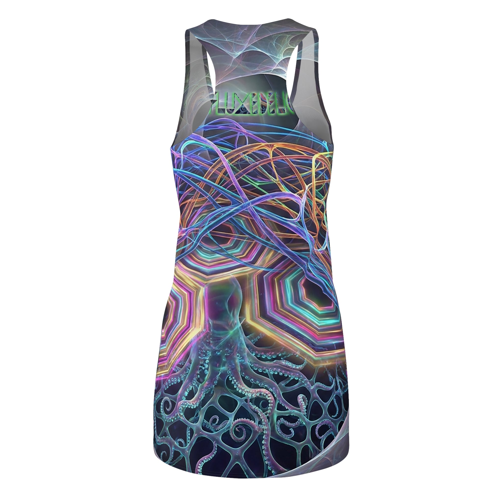 Psychedelic Octopus Racerback Dress — Fluxedelic Collection