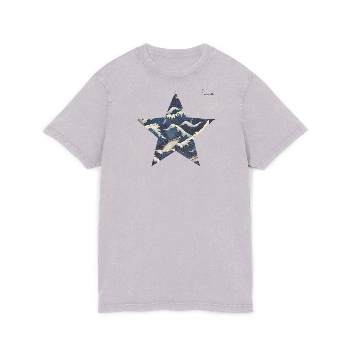 Acid-Wash Star Tee: Whale — 'Party Animal Sanctuary' Graphic Crewneck