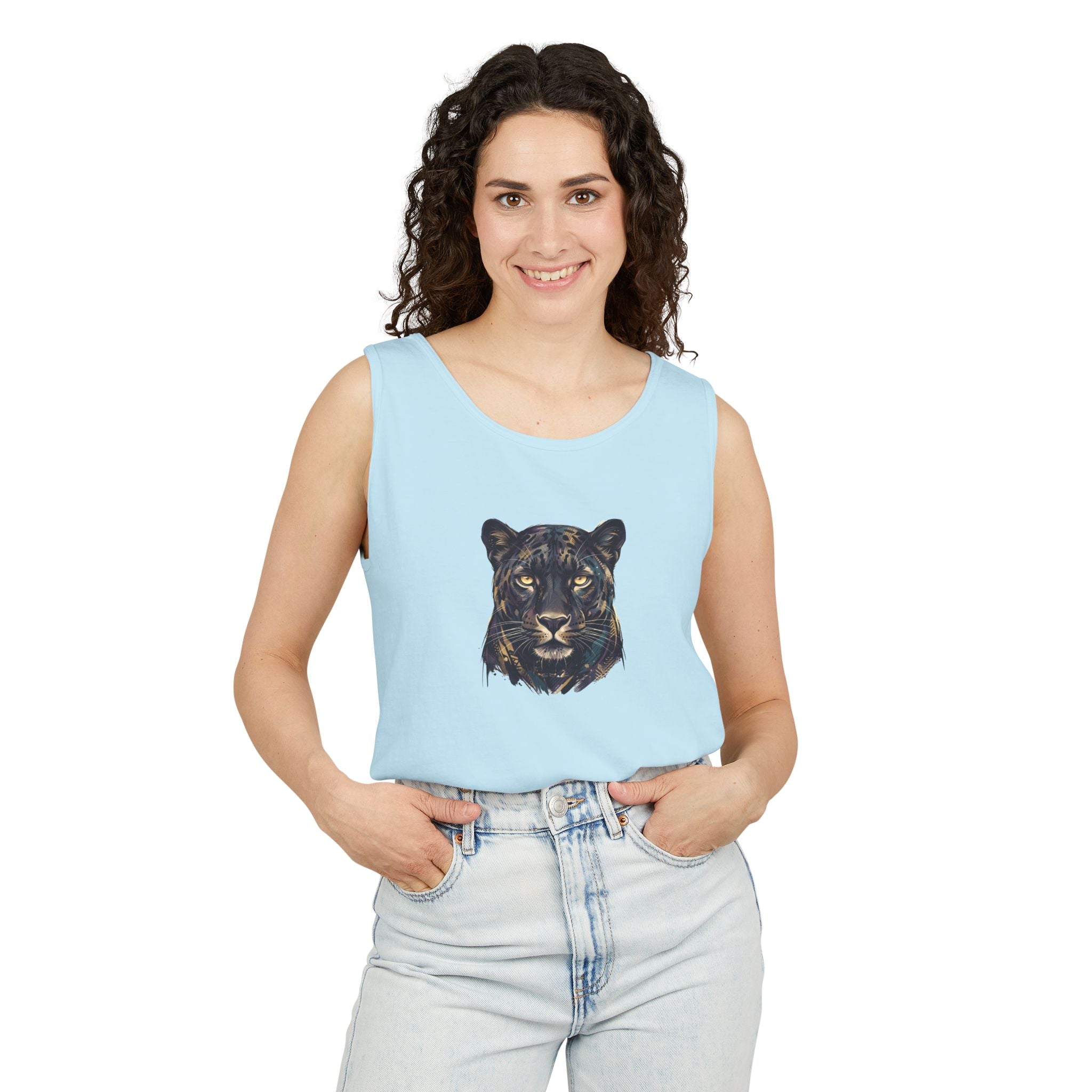 Panther Face Tank Top — FLUX The Party Animal Sanctuary