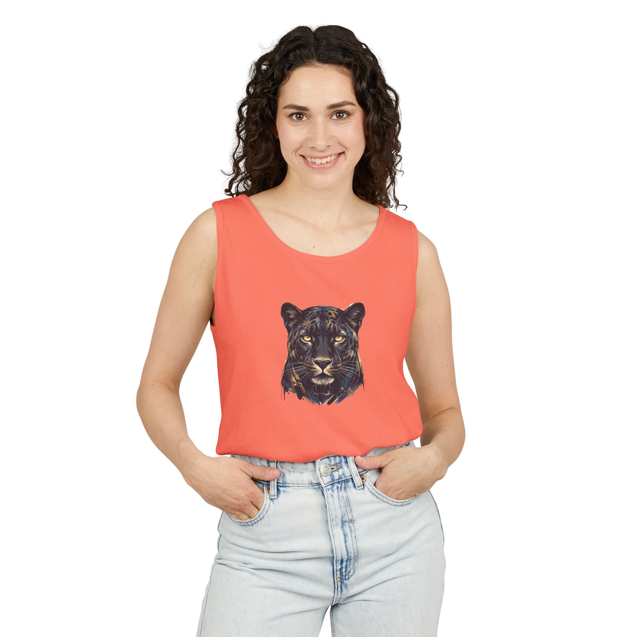 Panther Face Tank Top — FLUX The Party Animal Sanctuary