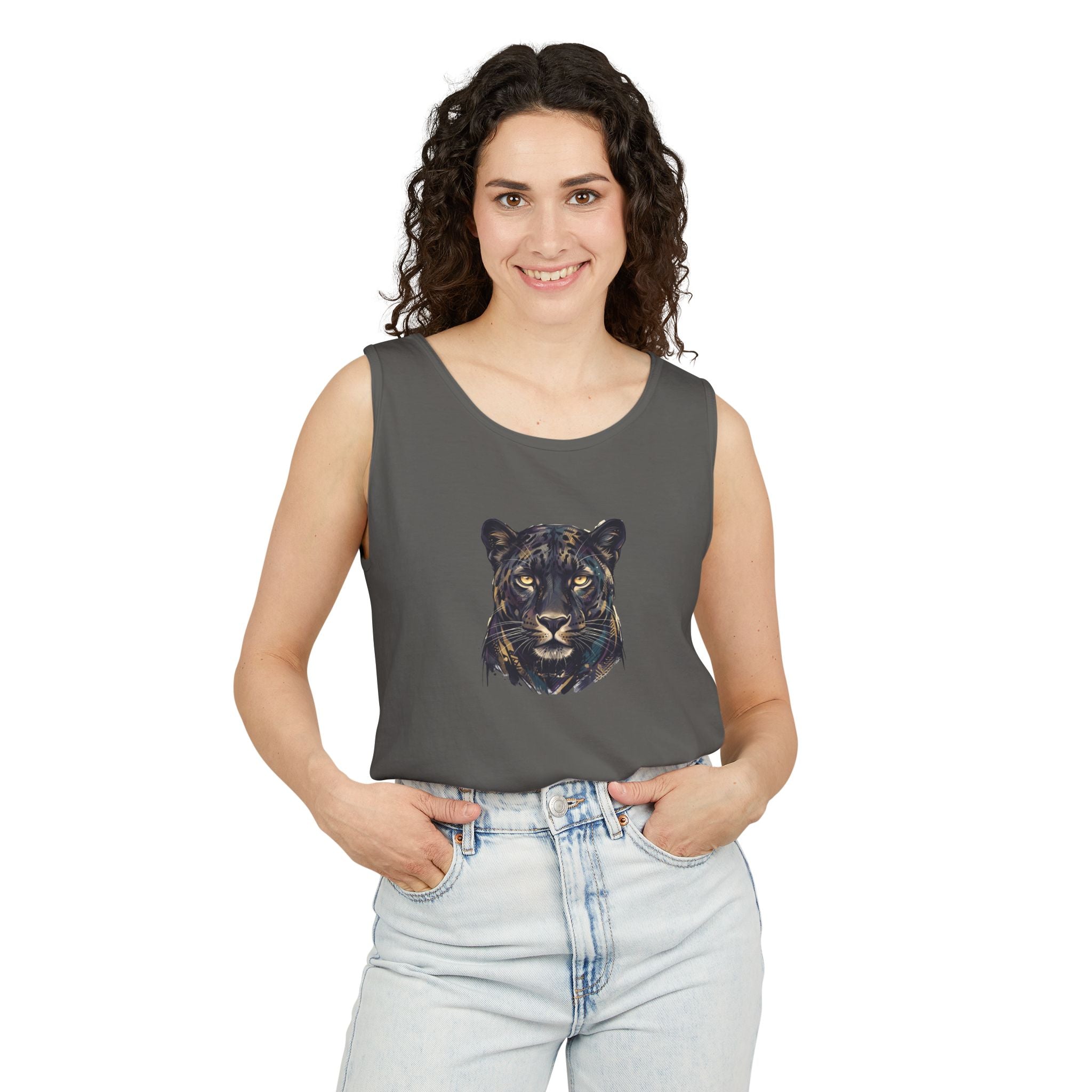 Panther Face Tank Top — FLUX The Party Animal Sanctuary