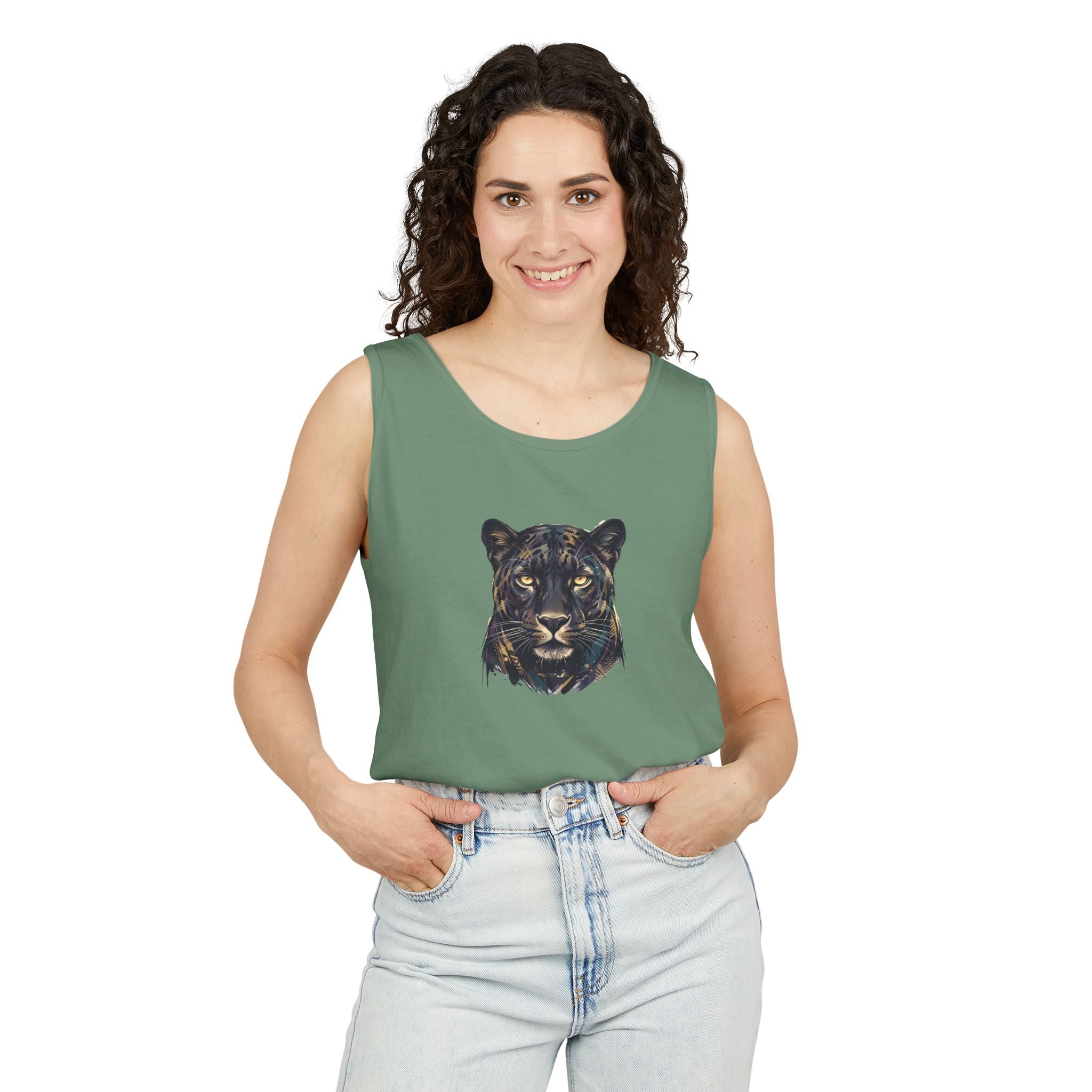 Panther Face Tank Top — FLUX The Party Animal Sanctuary