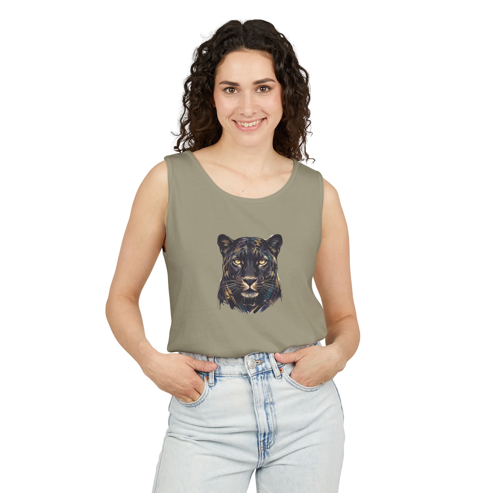 Panther Face Tank Top — FLUX The Party Animal Sanctuary