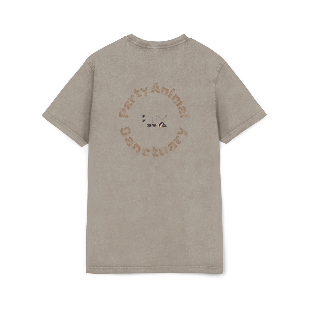 Acid-Wash Panther Tee — 'Party Animal Sanctuary' Vintage Graphic T-Shirt