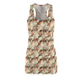Sakura Cheetah Racerback Dress — Sumi-e All-Over Print