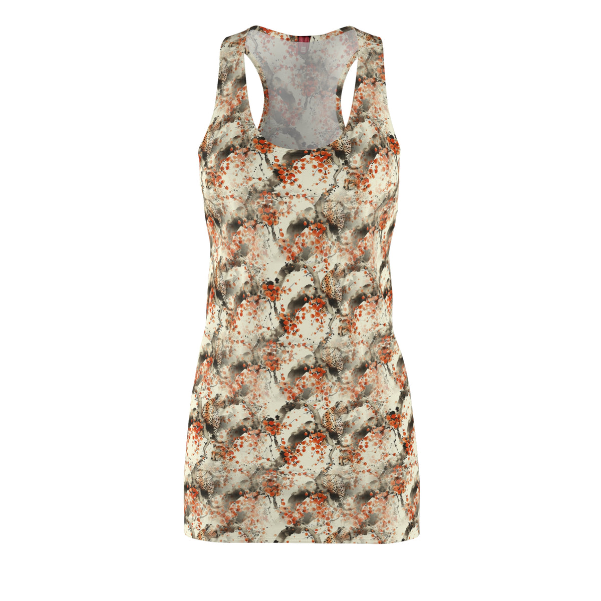 Sakura Cheetah Racerback Dress — Sumi-e All-Over Print