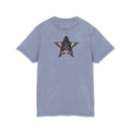 Black Panther Acid-Wash Tee - Yellow Eyes Graphic, 'Party Animal Sanctuary' Backprint